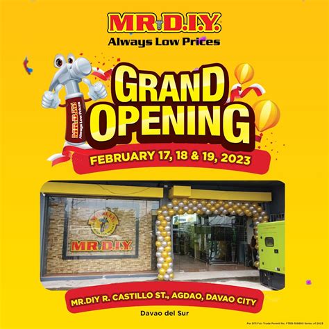 mr. diy davao|GRAND OPENING: MR.DIY Agdao, Davao City.